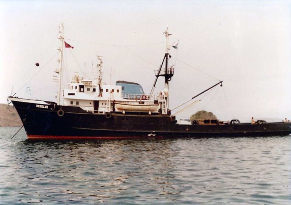 Resolve Marine's first tug Resolve in 1980