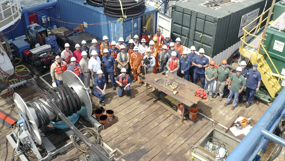 Crews on project Coimbra off Long Island, NY